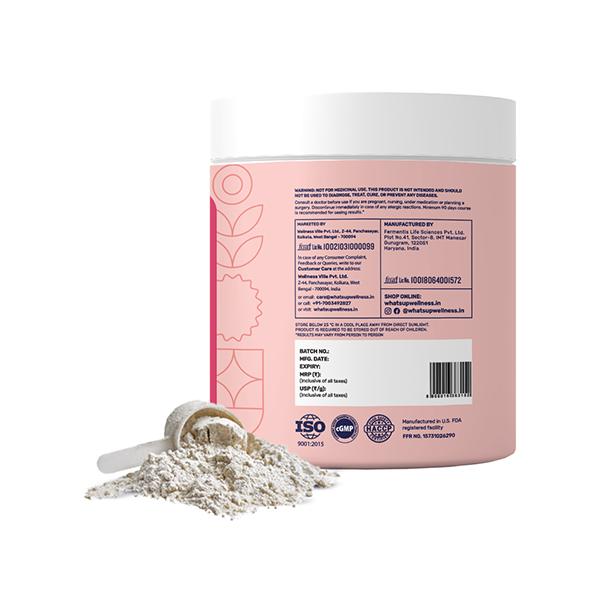 What's Up Beauty Collagen Powder Certified Marine Titagen Type I & III Spotless Skin Litchi Flavour 200 gm - Multi-Vitamins
