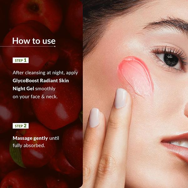 Lotus Botanicals GlycoBoost Radiant Skin Night Gel with Glycolic Acid & Red Apple 50 gm - Night Cream