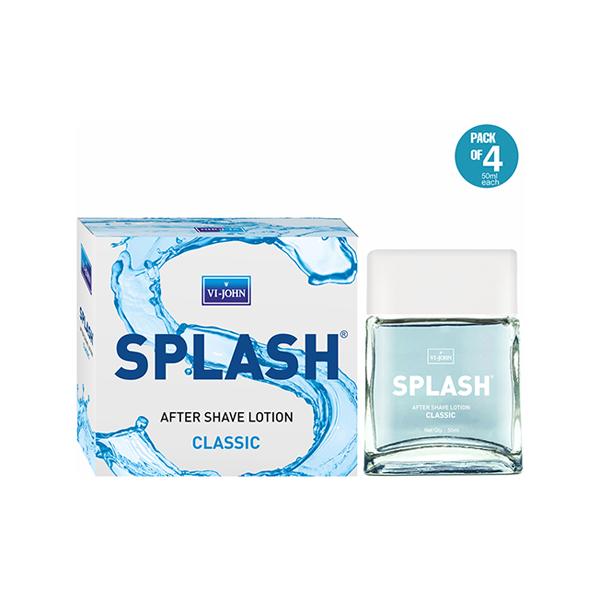 Netmeds | Vi-John Splash Classic After Shave Lotion- Pack of 4 x 50 ml