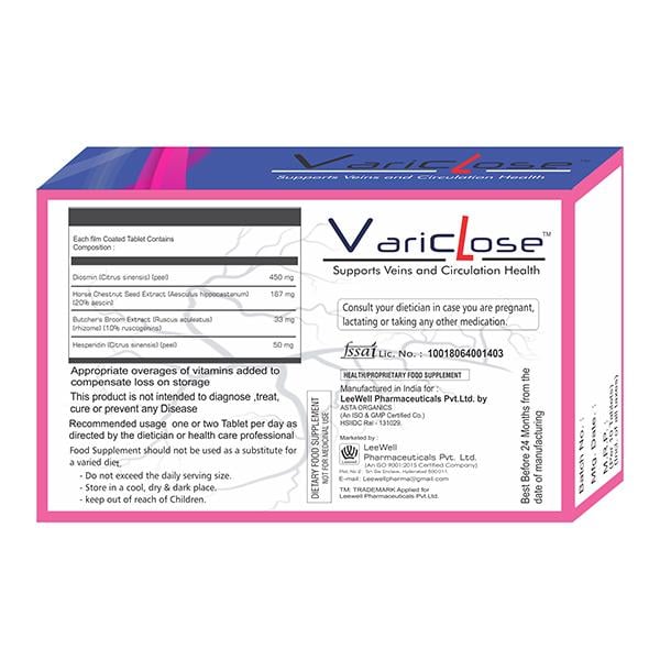 VARICLOSE Tablet 10's - Neuropathic Pain-Dru