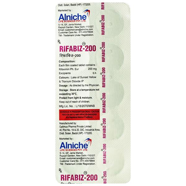 RIFABIZ 200MG TABLET 10'S - Bacterial Infections-OAB