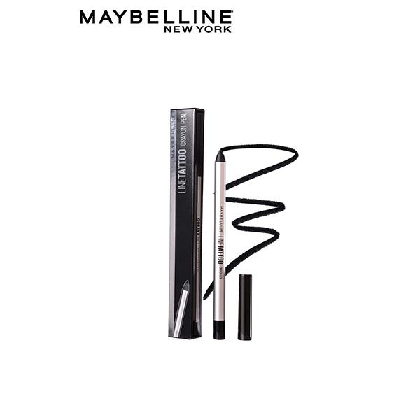 Maybelline New York Line Tattoo Crayon Eyeliner, Black 0.4 gm