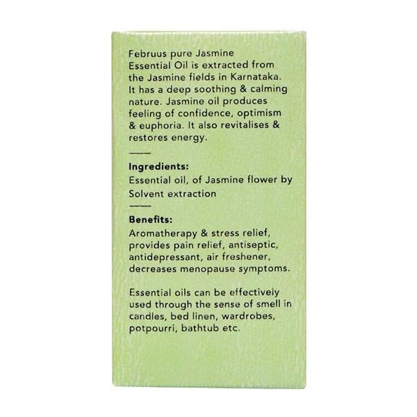 Februus Organics Pure Essential Oil - Jasmine 10 ml - Essential Oils