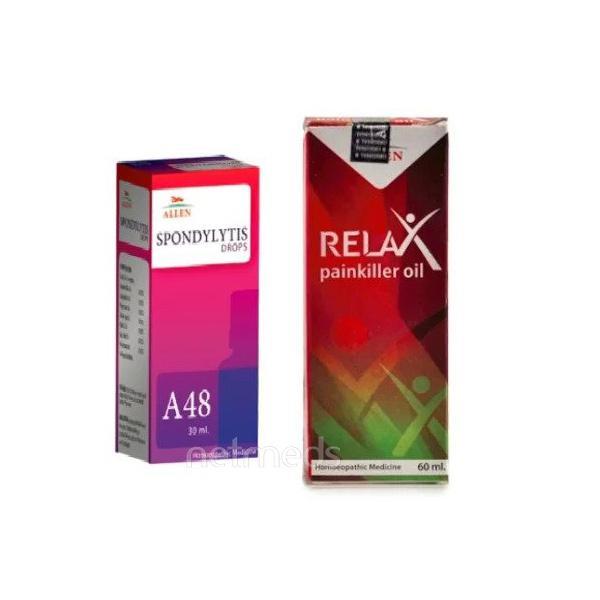 Netmeds | Allen Anti Spondylitis Combo Pack (A48 + Relax Pain Killer Oil)