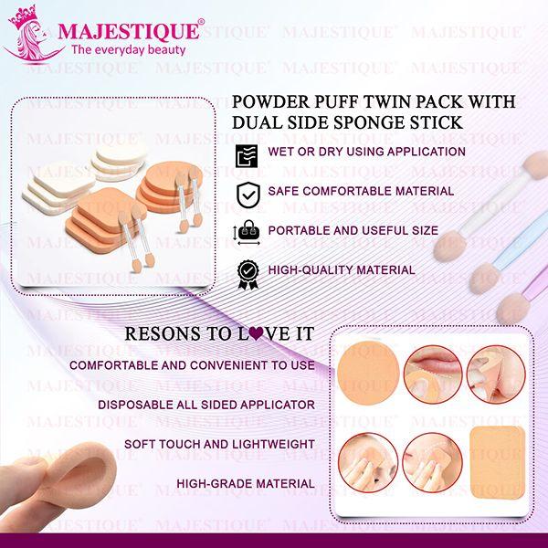 Majestique Face Sponge Twin Pack 1's - Sponges & Applicators