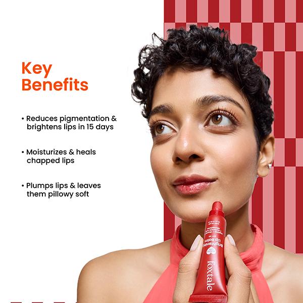 Foxtale Glazed Lips Brightening Lip Balm - Ruby Glaze 12 g - Lip Balms