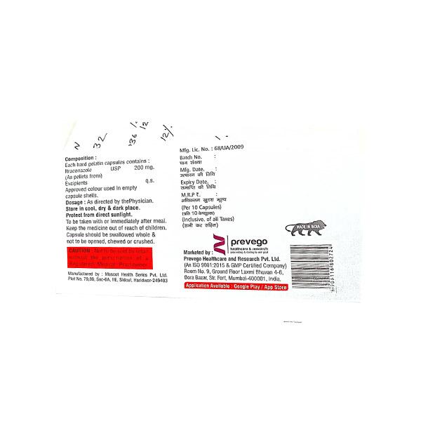 CONAFORCE 200 Capsule 10's - Fungal Infections-Anf