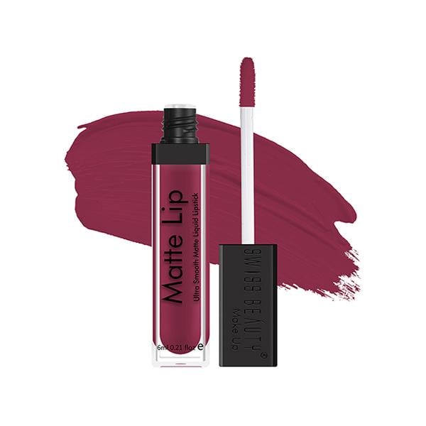 Netmeds | Swiss Beauty Ultra Smooth Matte Liquid Lipstick, Shade- Berry Boom 6 ml