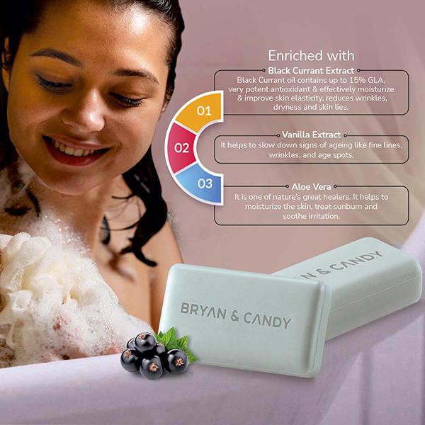Bryan & Candy Black Currant Bathing Bar 230 gm - Soaps
