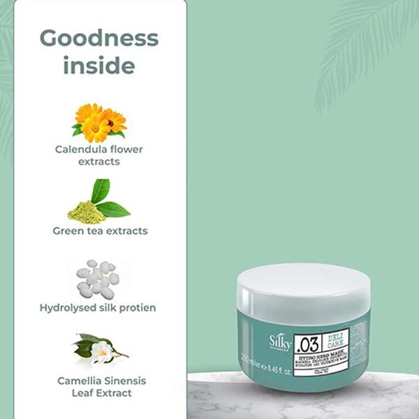 Silky Technobasics .03 Deli Care Hydro Herb Mask Hydrating And Protective 250 ml - Hair Masks & Packs