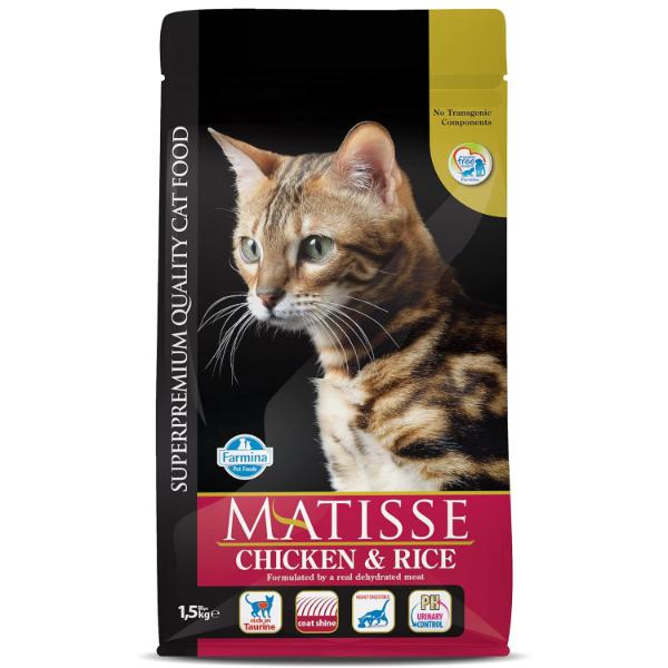 Farmina Matisse Super Premium Quality Cat Food - Chicken & Rice 1.5 kg - Petfood