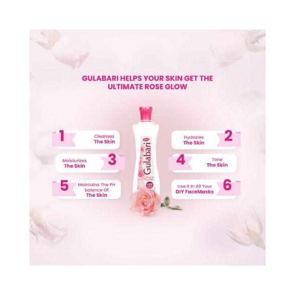 Dabur Gulabari Premium Rose Water All Skin Types 250ml (N) - Face Mists