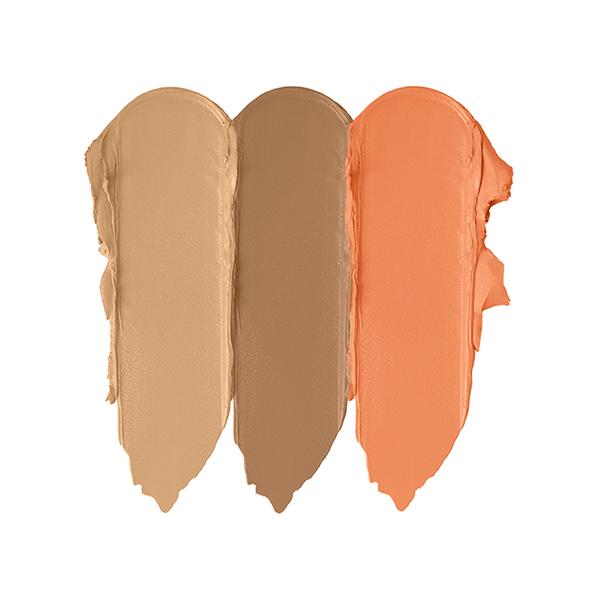 Star's Cosmetics 3 Colors Face Makeup Corrector Palette Concealer for Under Eye Dark Circles, Correct Imperfections, Acne & Blemishes (Medium, Dark, Orange) 15gm - Face Palettes