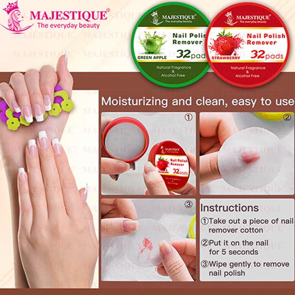 Majestique Nail Polish Remover & Toe Separator Set, Nail Care Package 4's - Nail Care
