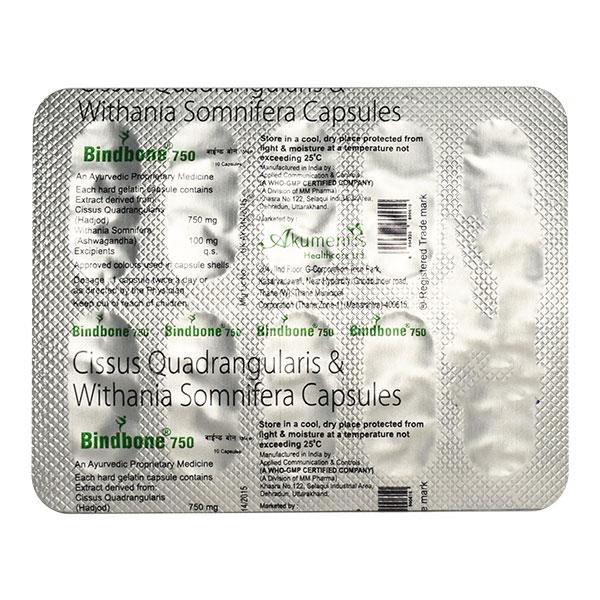 BINDBONE 750 Capsule 10's - Supplements-Sup