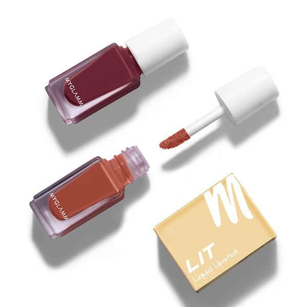 Myglamm Lit 2 In 1 Liquid Matte Lipstick - Miss Independent 4 Gm - Liquid Lipsticks