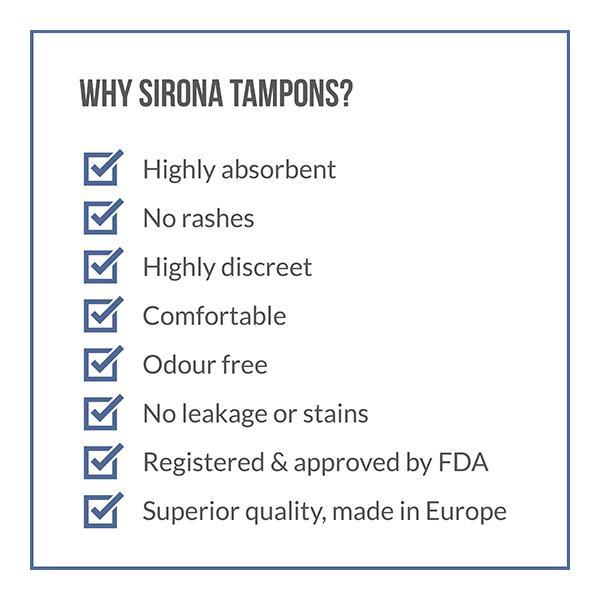 Sirona Premium Applicator Tampons - (Mix pack) 8's - Tampons