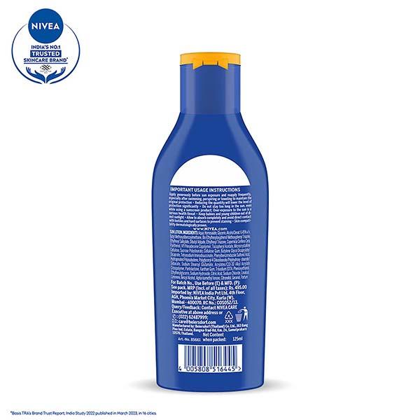 Nivea Sun Protect & Moisture SPF 50 Lotion 125 ml - Face Sunscreen