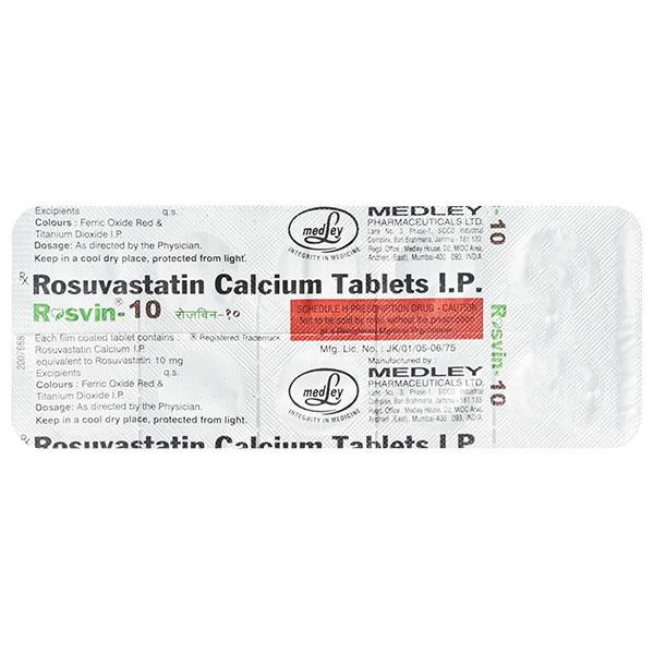 Netmeds | Rosvin 10mg Tablet 10'S