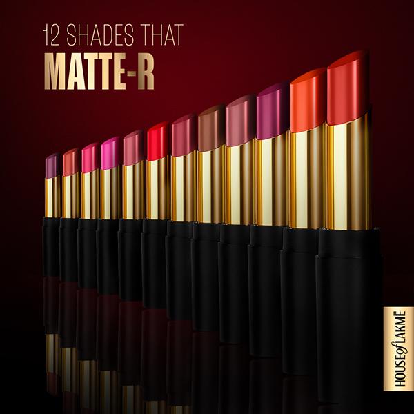 Lakme Absolute Beyond Matte Lip 103 Redrose 3.4 gm - Lipsticks