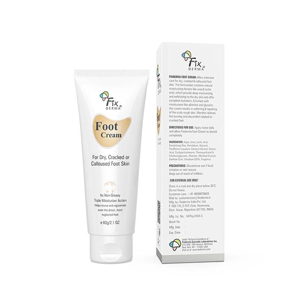 Fixderma Foot Cream For Dry, Cracker Or Calloused Foot Skin 60gm - Face Creams