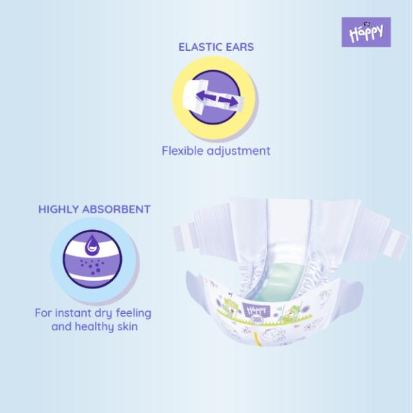 Bella Baby Happy Diapers 44's (S) - Diapers & Wipes