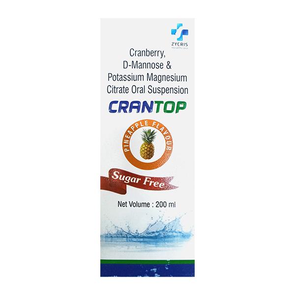 Netmeds | CRANTOP SUGAR FREE PINEAPPLE FLAVOUR Suspension 200ml