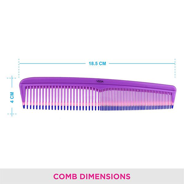 Vega Grooming Hair Comb, for Men and Women 2's - Hair Combs