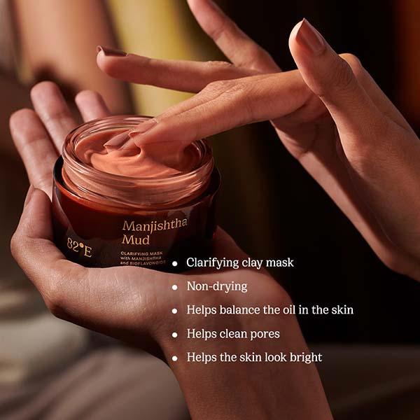 82E Manjishtha Mud Clarifying Mask with Manjishtha and Bioflavonoids 50 ml - Masks & Peels