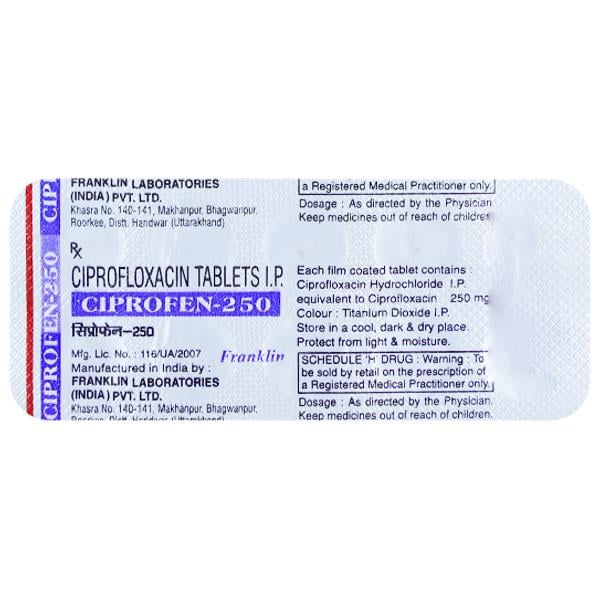 CIPROFEN 250 Tablet 10's - Bacterial Infections-Cep
