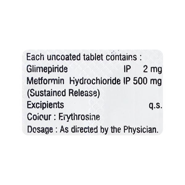 EURIDE M 2 Tablet 10's - Diabetes-Ant