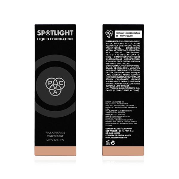 Pac Spotlight Liquid Foundation - 05 Whipped Delight 30 ml - Foundation