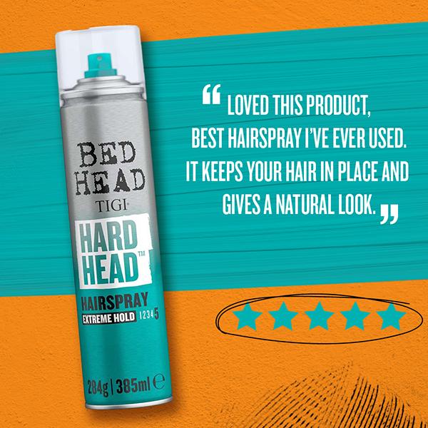 TIGI Bed Head Hard Head Hair for Spray Extreme Hold and Shine Finish 385 ml - Hair Sprays & Mists