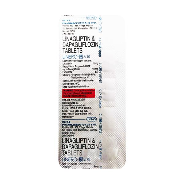 LINERO D 5/10 Tablet 10's - Diabetes-Ant