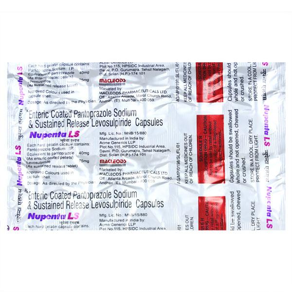 Nupenta LS Capsule 10'S - Ulcerative Colitis/Bowel Inflammatory Disease-Ant