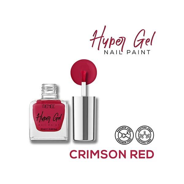 RENEE Hyper Gel Nail Paint - Crimson Red 10 ml - Nail Polish