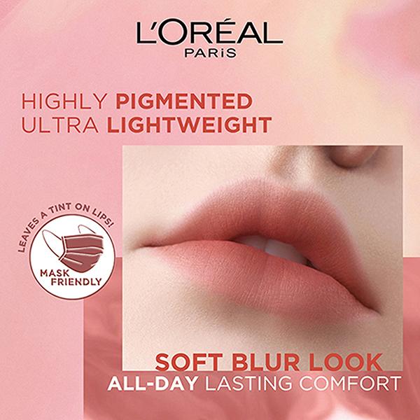 L'Oreal Paris Chiffon Signature Liquid Lipstick,221 Reach Out 7 ml - Liquid Lipsticks
