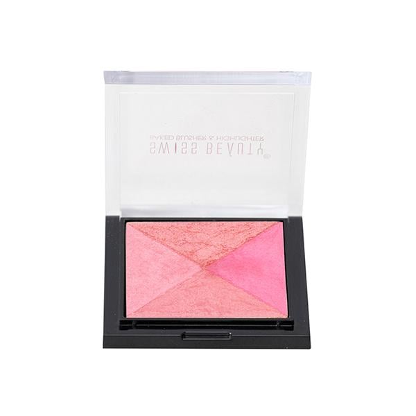 Swiss Beauty Baked Blusher & Highlighter - (Shade-4) 7 gm - Blushes