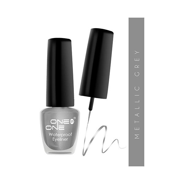 One On One 24 Hrs Long Lasting & Waterproof Eyeliner - Metallic Grey 5 ml - Eyeliners