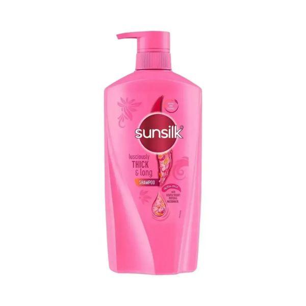 Sunsilk Lusciously Thick & Long Shampoo With Keratin, Yoghurt Protein & Macadamia Oil For 2X thicker & Fuller Hair 650 ml - Shampoos