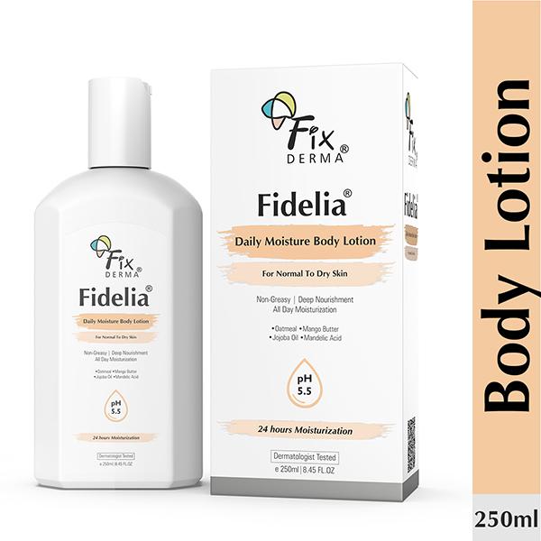 Netmeds | Fixderma Fidelia Daily Moisture Body Lotion, Body Lotion for Unisex, Body Lotion for Dry Skin 250 ml