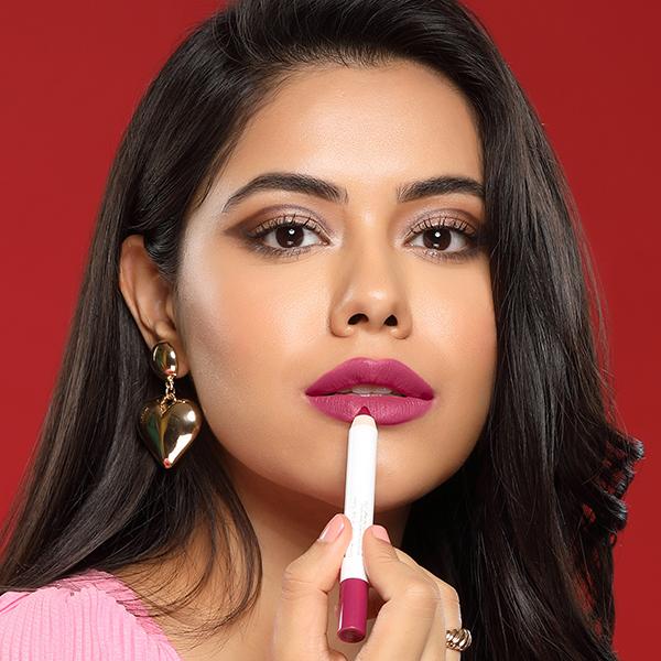 MyGlamm Matte About It Lip Color Berry Bachata 2.8 gm - Lipsticks