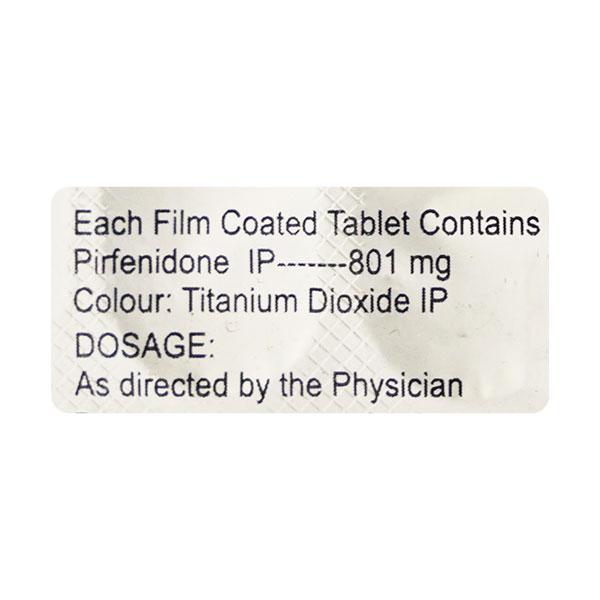 PULMOFIB 801mg Tablet 10's - Idiopathic Pulmonary Fibrosis