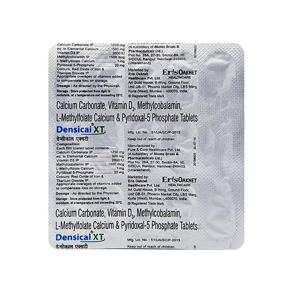 DENSICAL XT Tablet 15's - Supplements-Cal