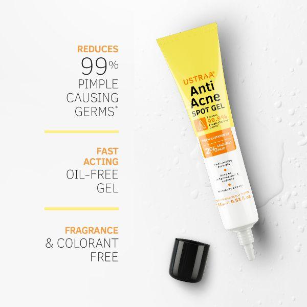 Ustraa Anti Acne Spot Gel 15 ml - Face Gels