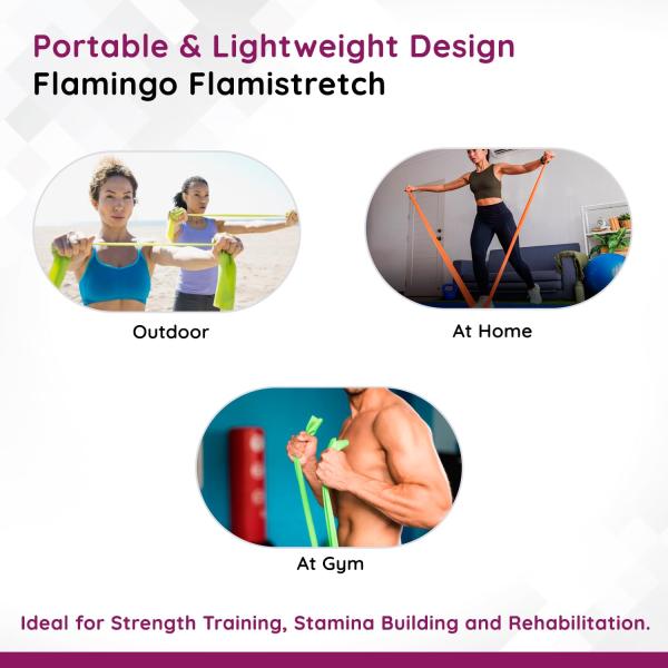 Flamingo Flamistretch Exercise Band - Orange Colour (OC-2228) - Supports And Braces