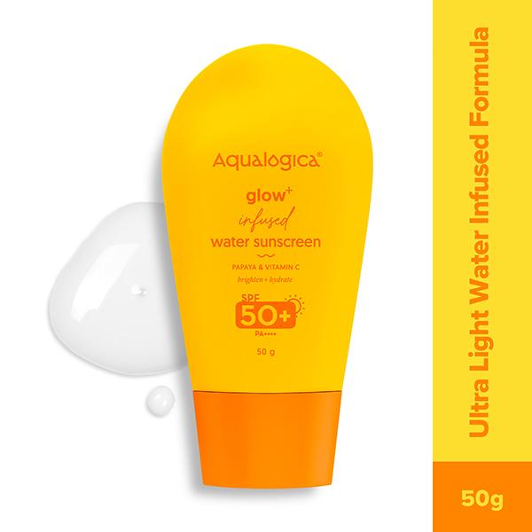 Netmeds | Aqualogica Glow + Infused Water Sunscreen SPF 50+ PA++++ 50 gm