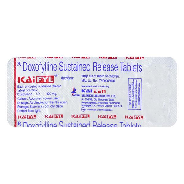 Kaifyl 400mg Tablet 10'S - Asthma/COPD-Ast