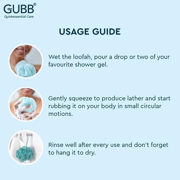 GUBB Natural Loofah 6s 40 gm - Loofahs & Sponges