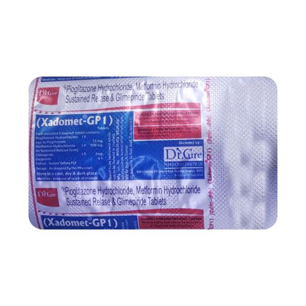 XADOMET GP 1 Tablet 10's - Diabetes-Ant